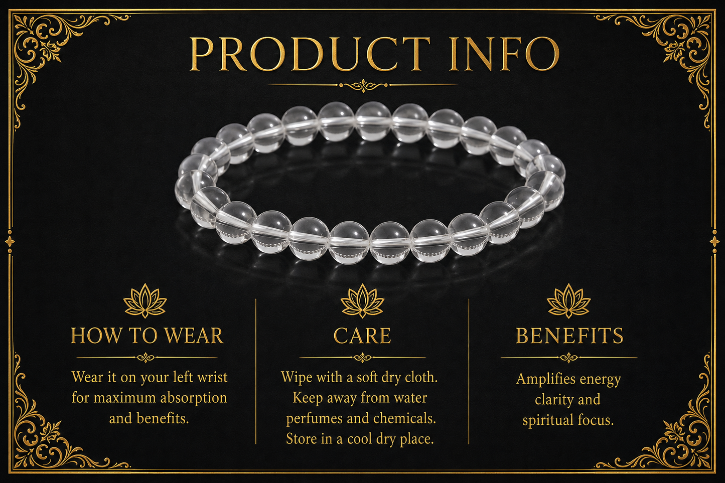 Clear Quartz Bracelet – Clarity, Energy Amplification, and Healing