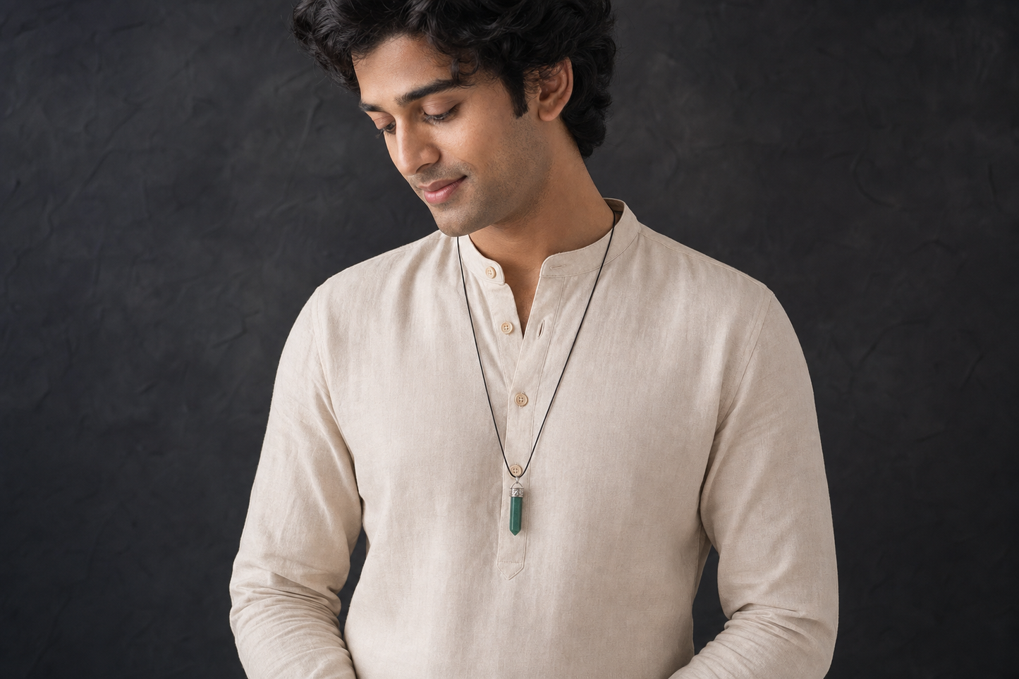 Green Aventurine Pencil Pendant