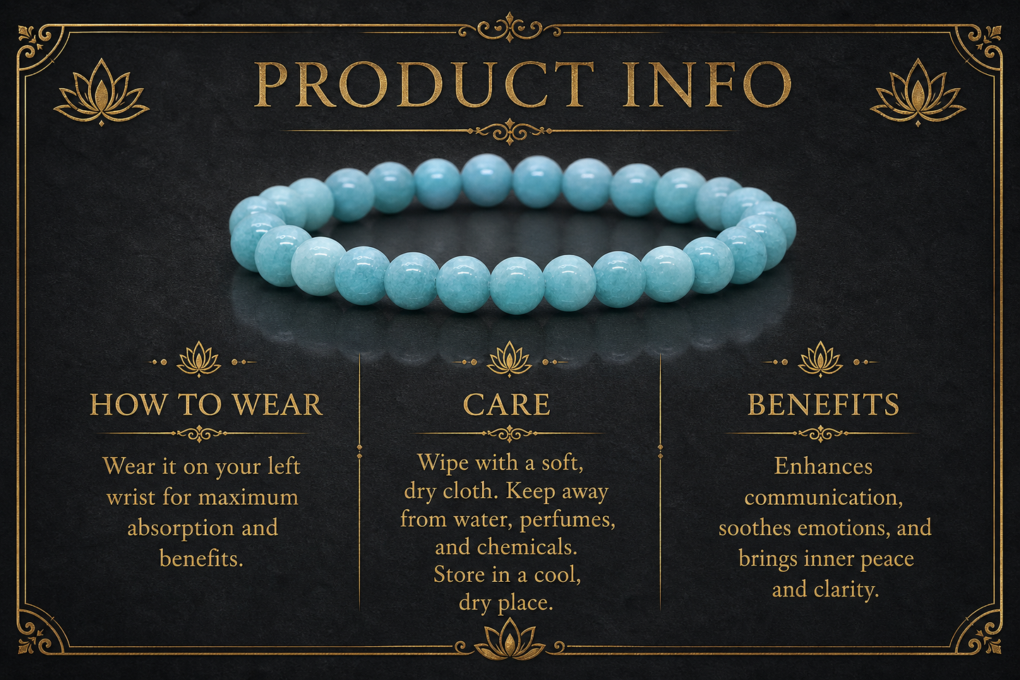 Aquamarine Bracelet – Calmness, Clarity, and Confidence