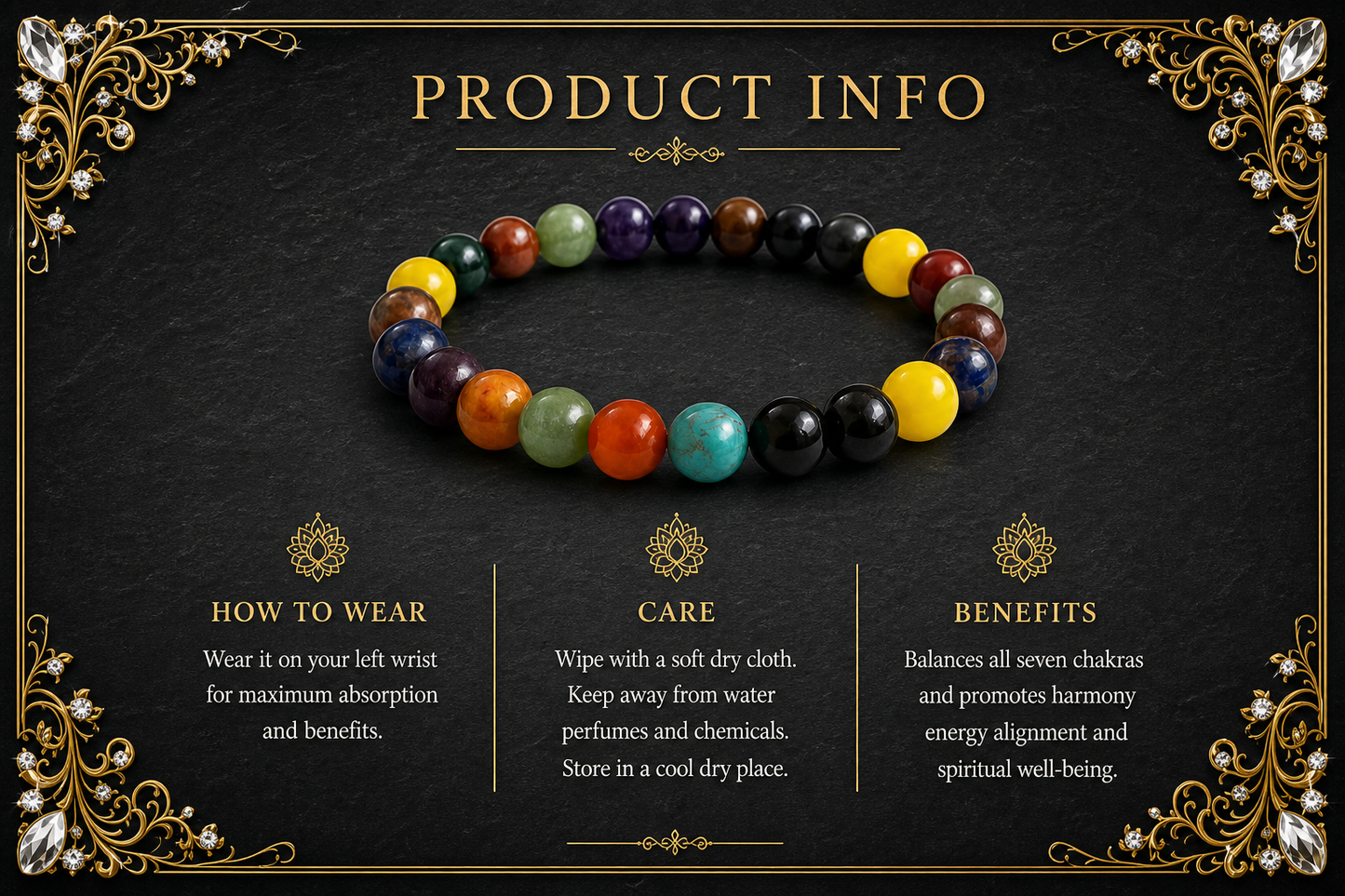 Seven Chakra Bracelet – Balance, Healing, and Positive Energy