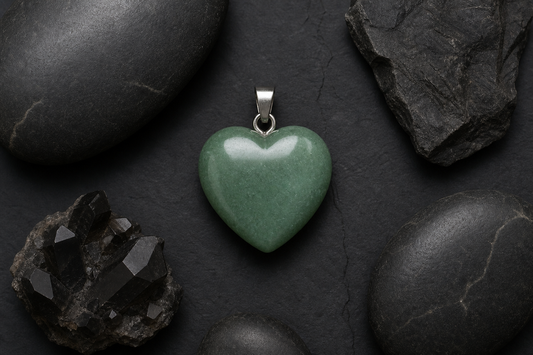 Green Aventurine Heart Shape Pendant