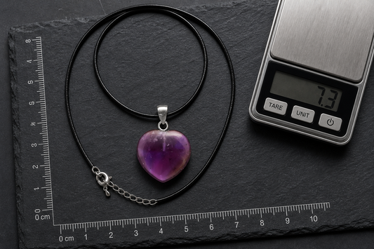 Amethyst Heart Shape Pendant