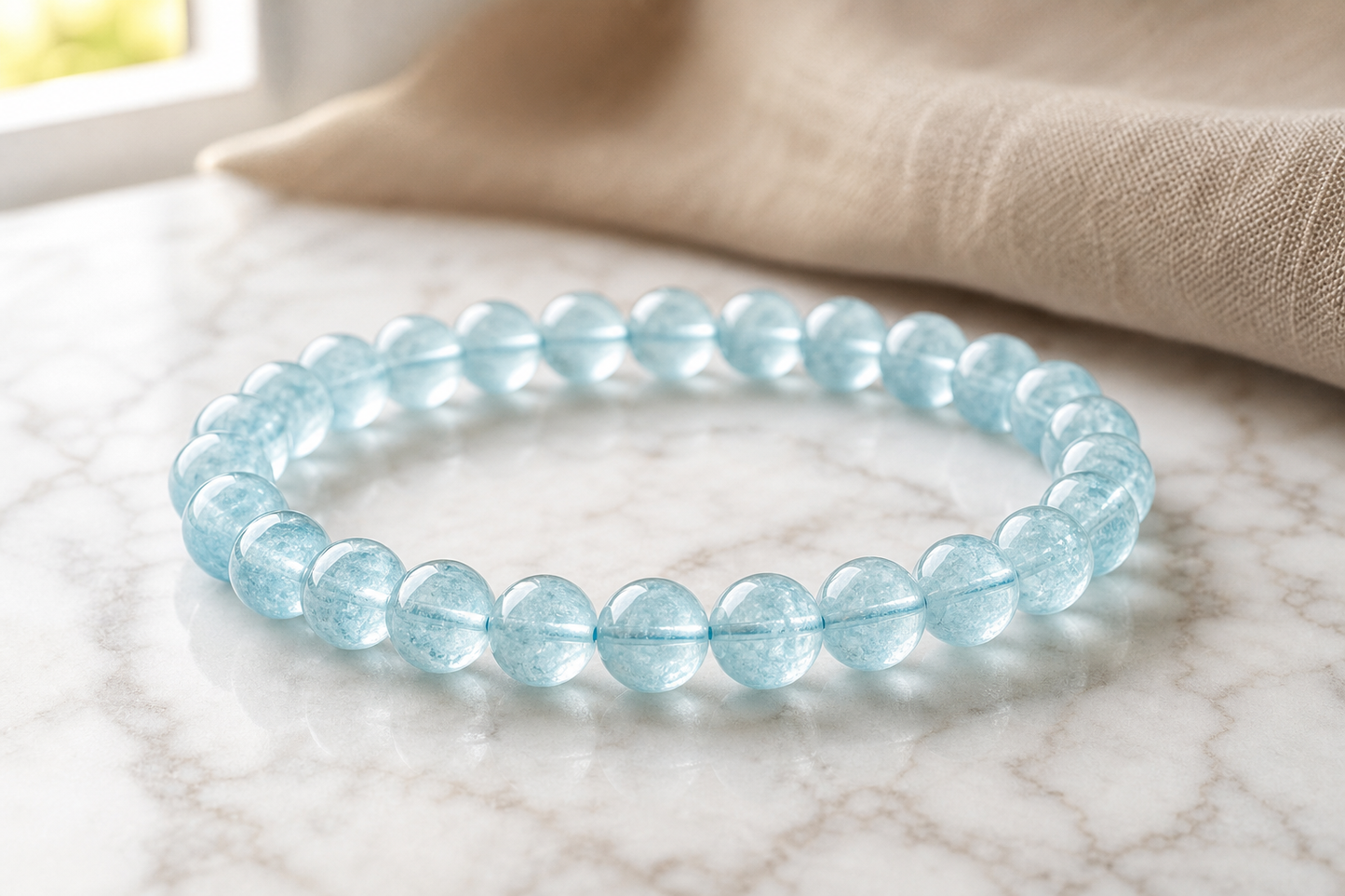 Aquamarine Bracelet – Courage, Calm Mind, and Emotional Healing