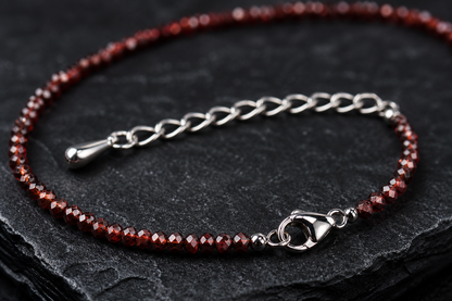 Garnet Passion Anklet – Energy & Commitment