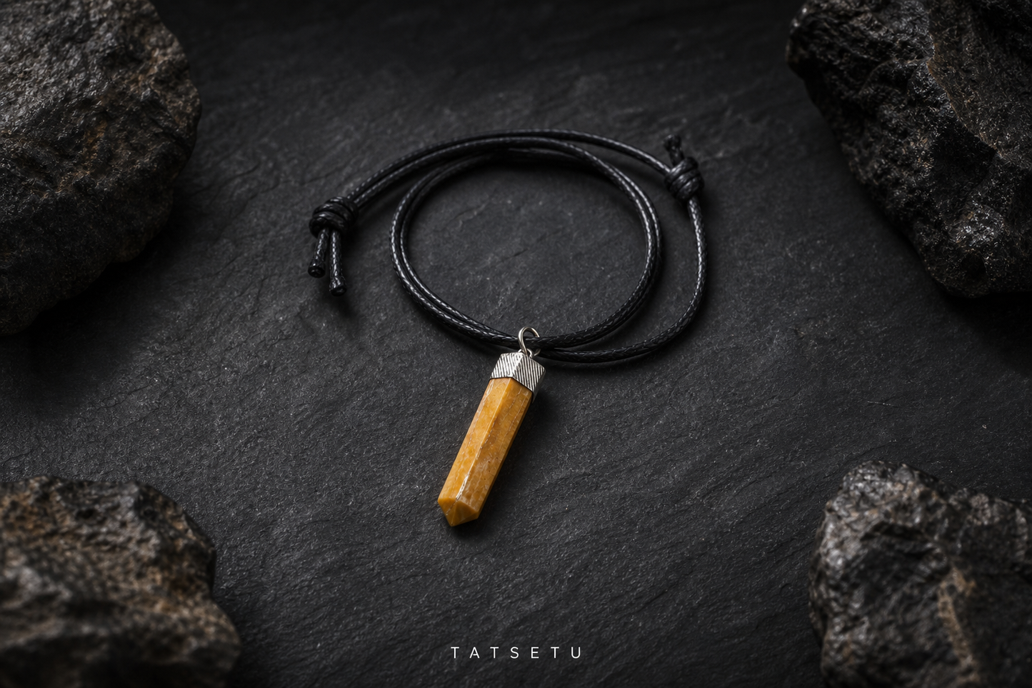 Yellow Aventurine Pencil Pendant