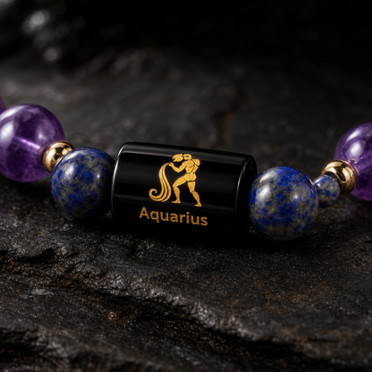 Aquarius Zodiac (Kumbh Rashi) Bracelet | DOB: 20 Jan – 18 Feb
