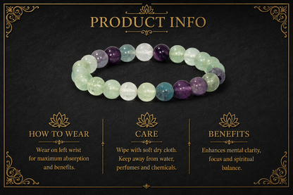 Fluorite Bracelet – Focus, Mental Clarity, and Learning