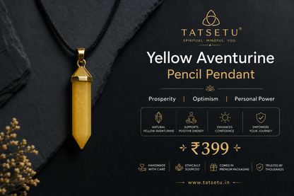 Yellow Aventurine Pencil Pendant