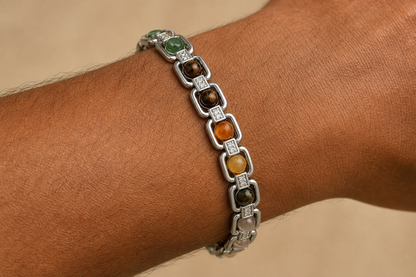 Metal Dhan Yog Bracelet (Silver) – Wealth, Prosperity, and Success