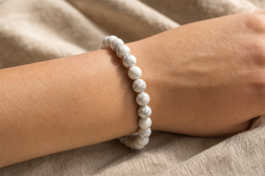 Howlite Bracelet – Patience, Calmness, and Better Sleep