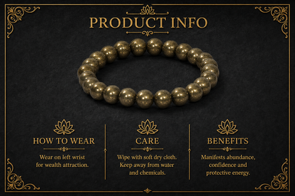 Pyrite Bracelet – Wealth, Success, and Protection