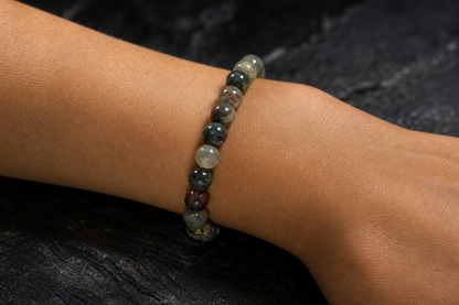 Blood Stone Bracelet – Strength, Courage, and Vitality