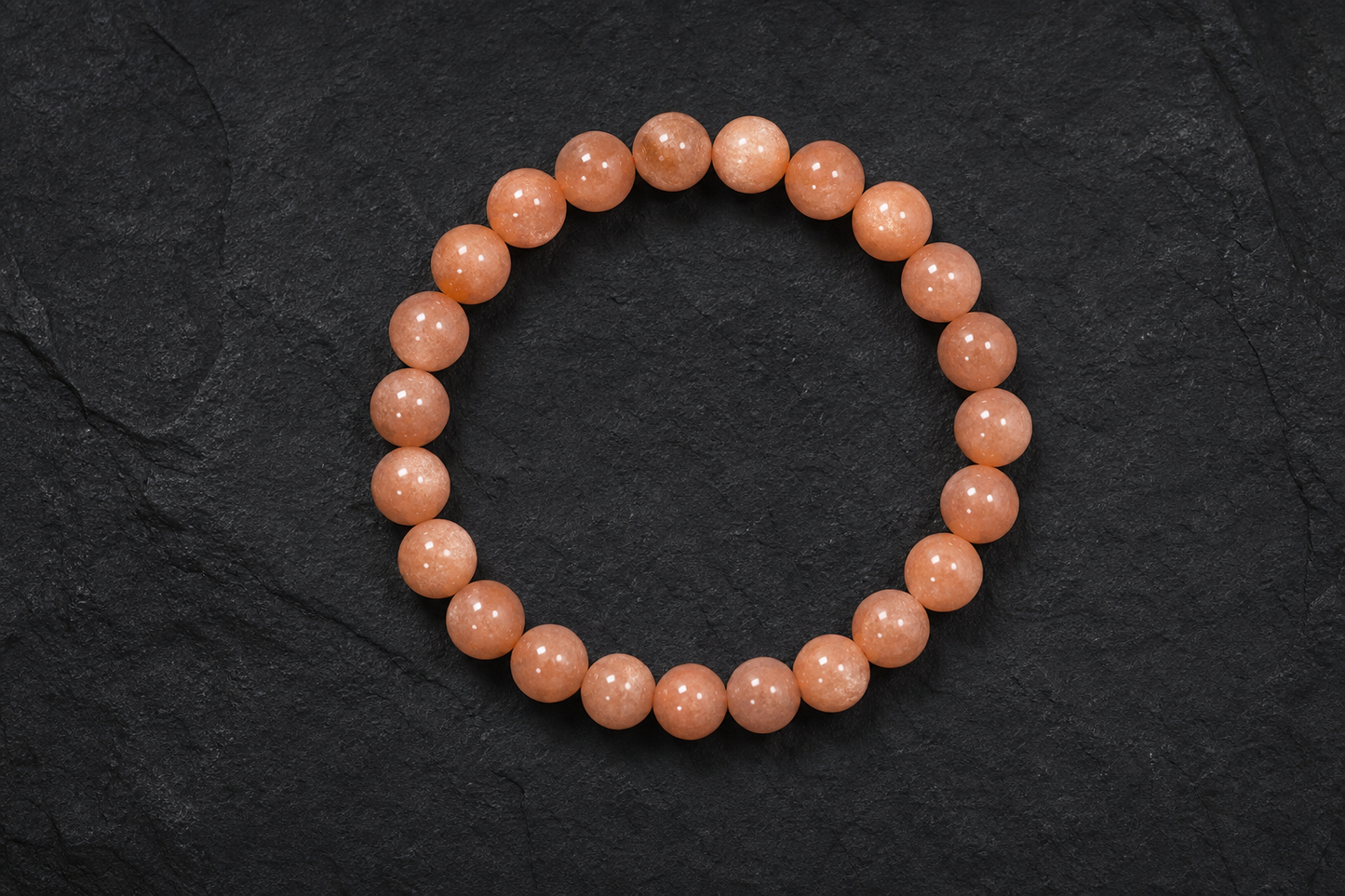 Peach Moonstone Bracelet – Emotional Healing, Love, and Harmony