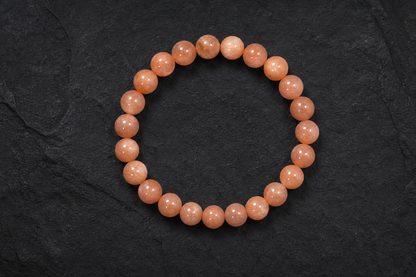 Peach Moonstone Bracelet – Emotional Healing, Love, and Harmony