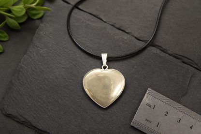 Pyrite Heart Shape Pendant