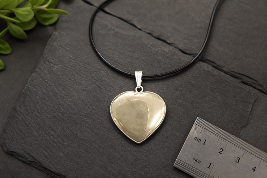 Pyrite Heart Shape Pendant
