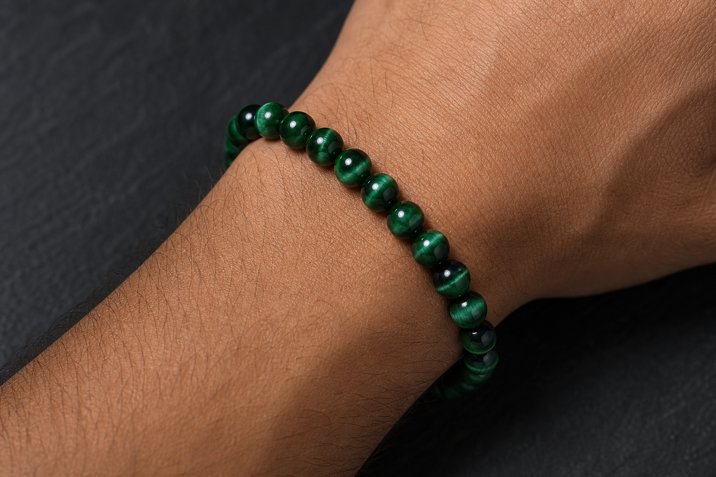 Green Tiger Eye Bracelet – Confidence, Balance, and Prosperity