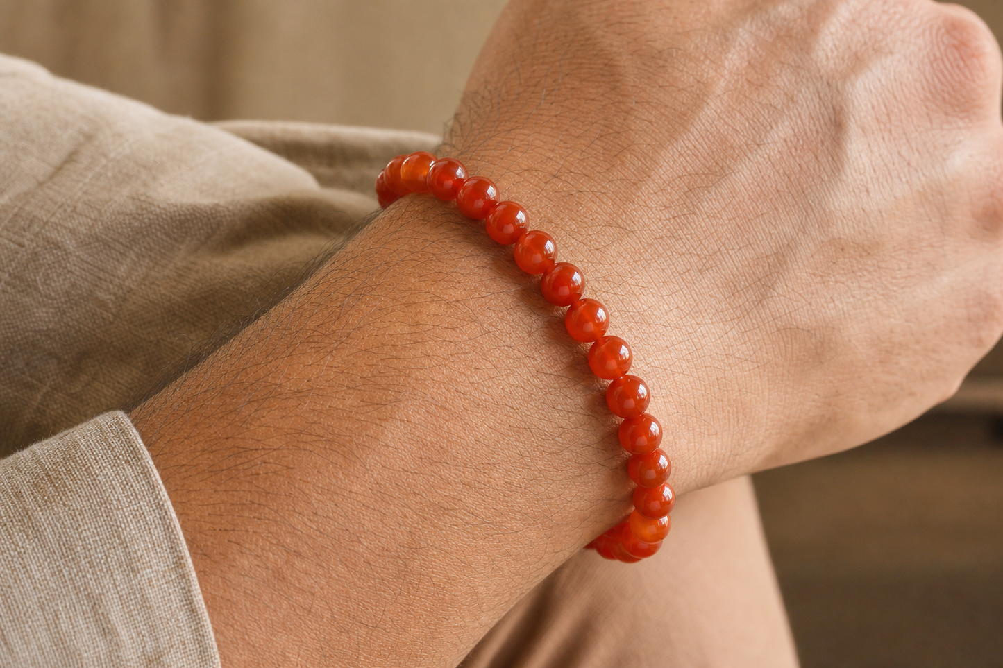 Red Carnelian Bracelet – Confidence, Passion, and Creativity