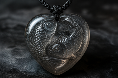 Machh Mani Heart Shape Pendant