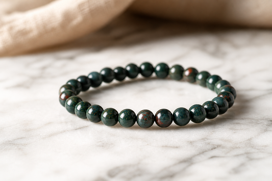Blood Stone Bracelet – Strength, Courage, and Energy Boost
