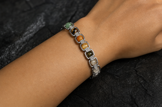Metal Dhan Yog Bracelet (Silver) – Wealth, Prosperity, and Success