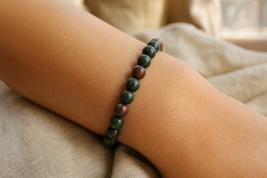 Blood Stone Bracelet – Strength, Courage, and Energy Boost