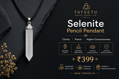 Selenite Pencil Pendant