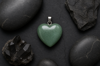 Green Aventurine Heart Shape Pendant