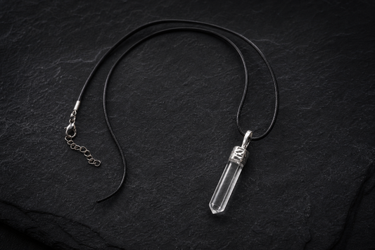 Clear Quartz Pencil Pendant