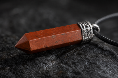 Red Jasper Pencil Pendant