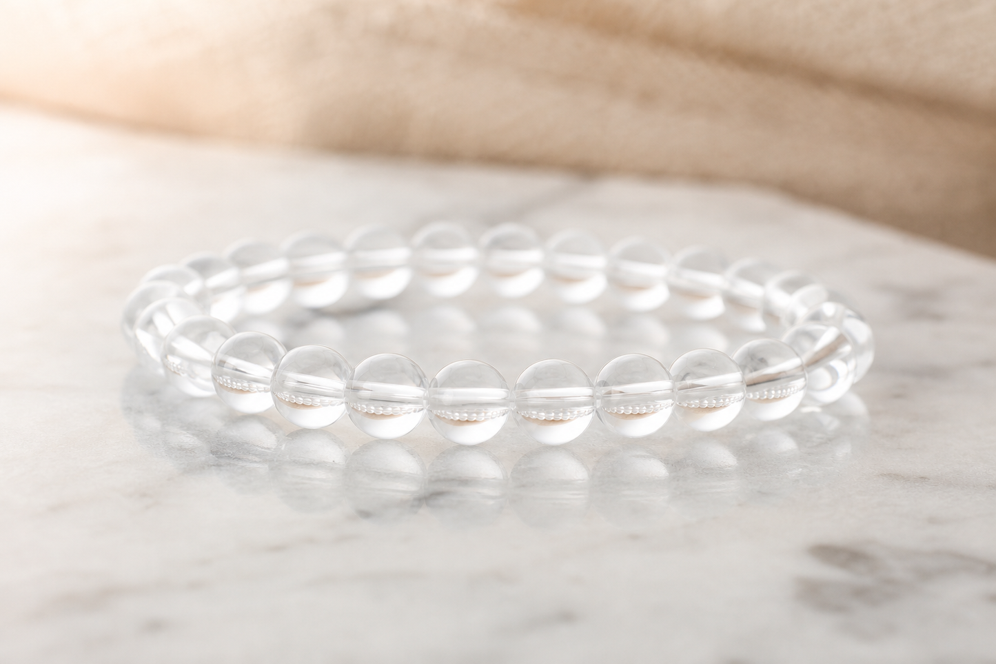 Clear Quartz Bracelet – Healing, Focus, and Energy Amplification