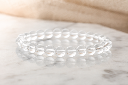 Clear Quartz Bracelet – Healing, Focus, and Energy Amplification