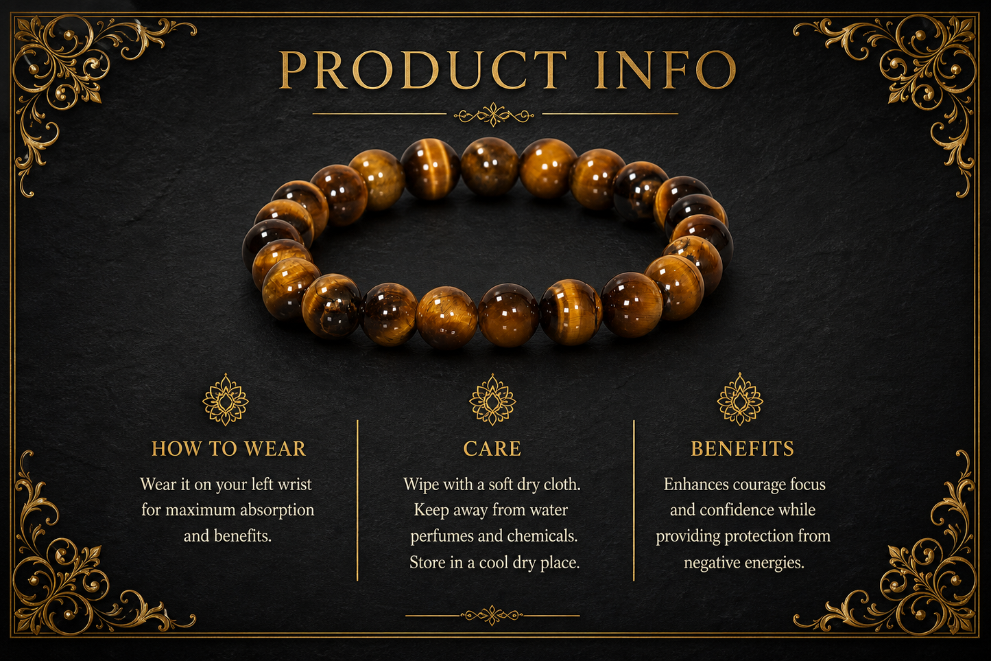Tiger’s Eye Bracelet – Confidence, Focus, and Success