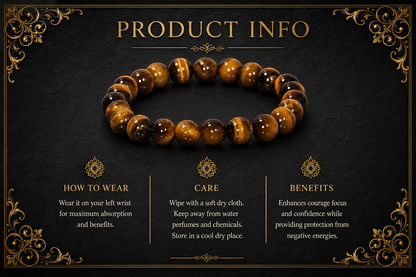 Tiger’s Eye Bracelet – Confidence, Focus, and Success