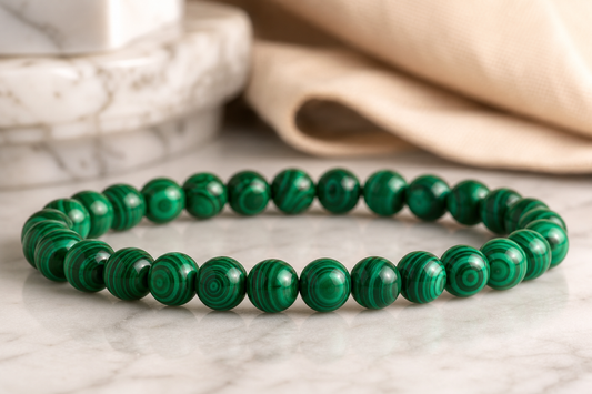 Malachite Bracelet – Transformation, Protection, and Emotional Healing