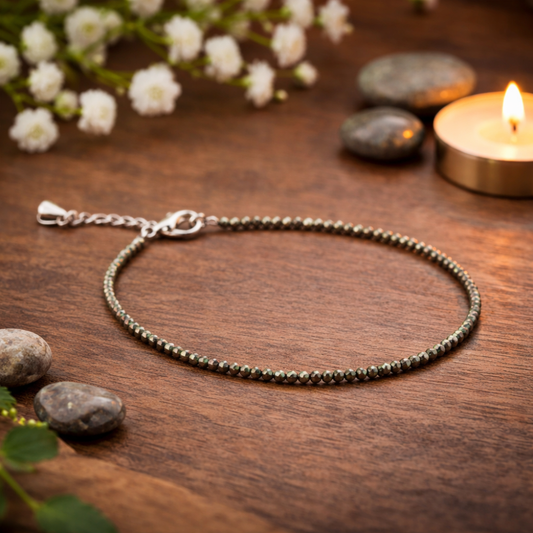Pyrite Prosperity Anklet â Wealth & Confidence
