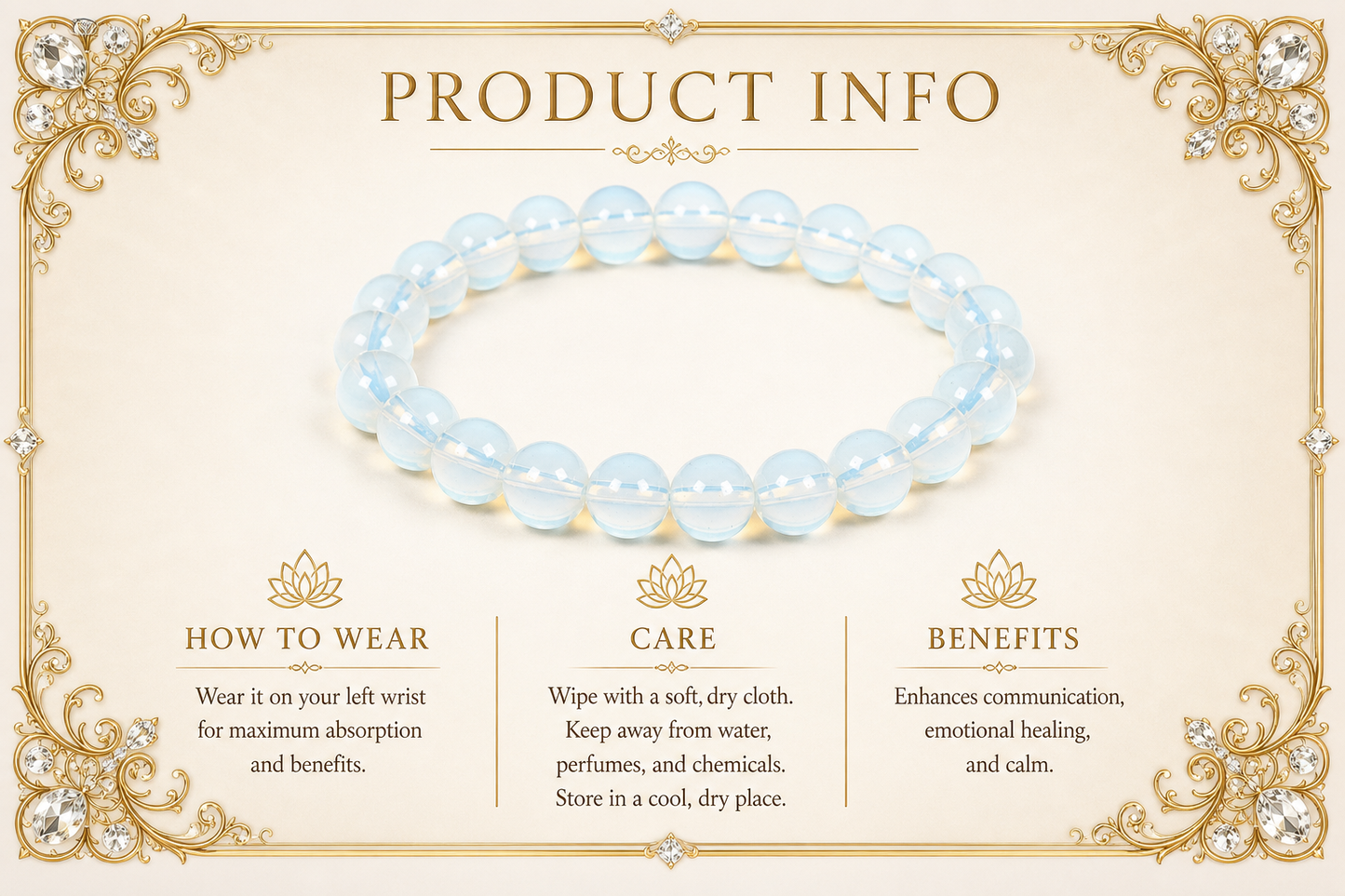 Opalite Bracelet – Serenity, Positivity, and Emotional Strength
