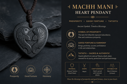 Machh Mani Heart Shape Pendant