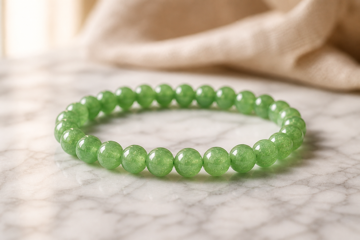 Green Aventurine Bracelet – Luck, Growth, and Prosperity