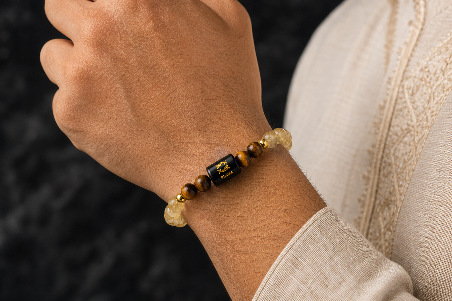 Pisces Zodiac (Meen Rashi) Bracelet | DOB: 19 Feb – 20 Mar