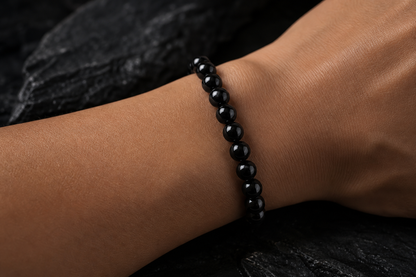 Black Tourmaline Bracelet – Protection, Grounding, and Negativity Shield