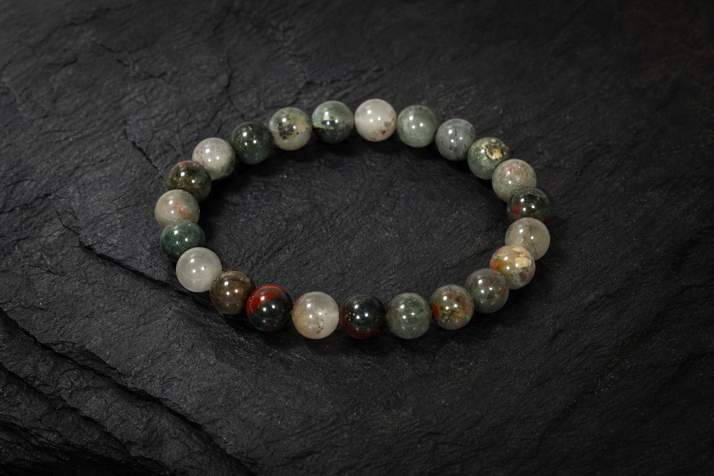 Blood Stone Bracelet – Strength, Courage, and Vitality