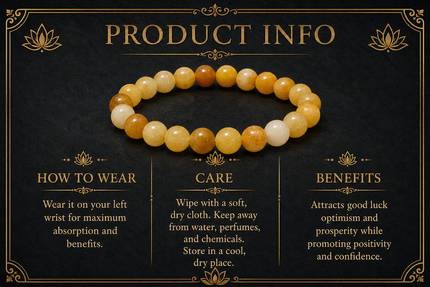 Yellow Aventurine Bracelet – Confidence, Creativity, and Optimism