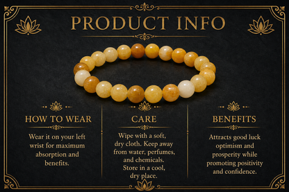 Yellow Aventurine Bracelet – Confidence, Creativity, and Optimism