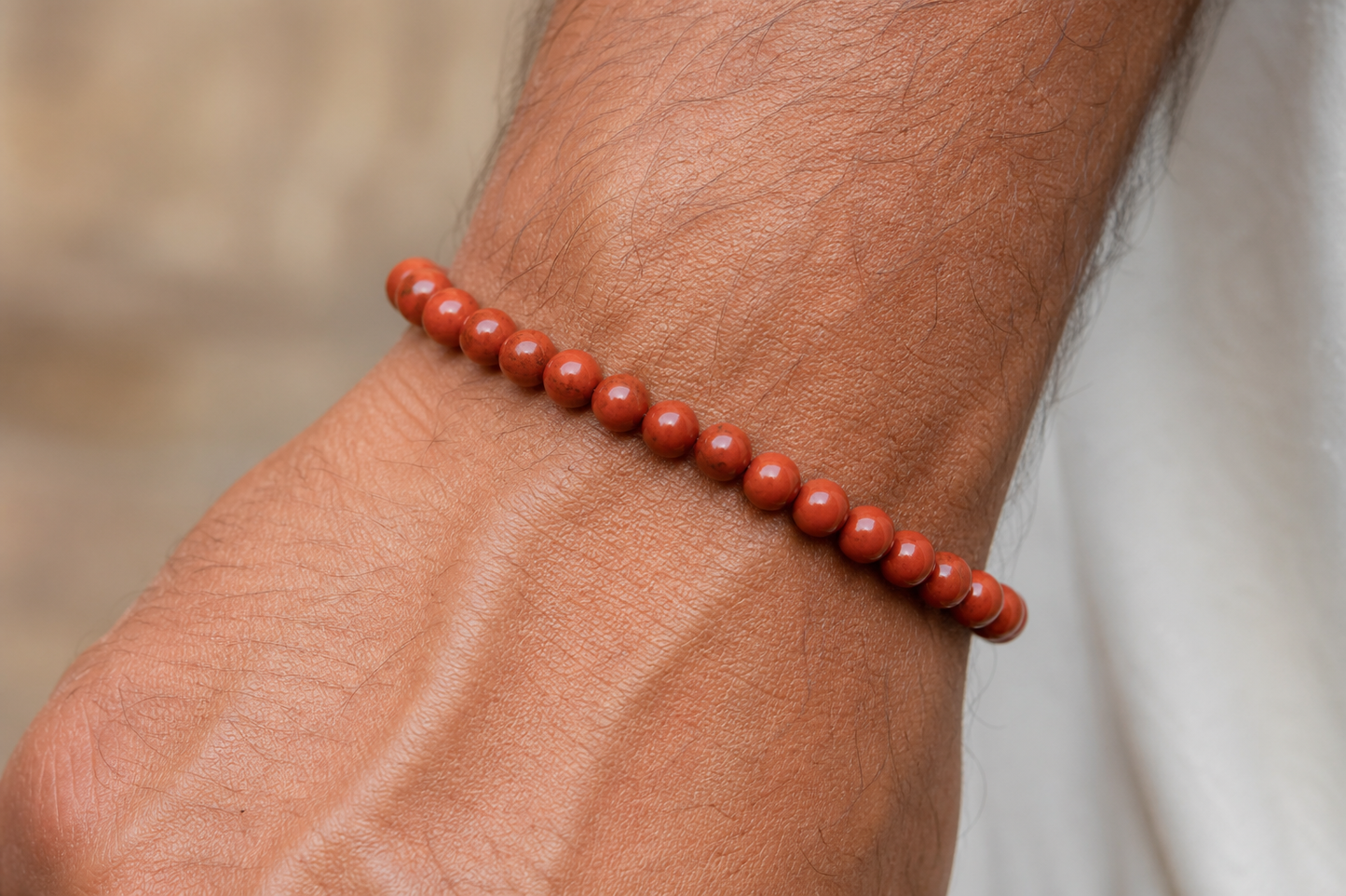 Red Jasper Bracelet – Stability, Courage, and Vitality