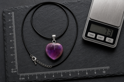Amethyst Heart Shape Pendant