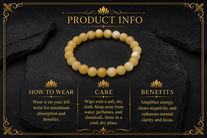 Calcite Bracelet – Positivity, Motivation, and Emotional Healing