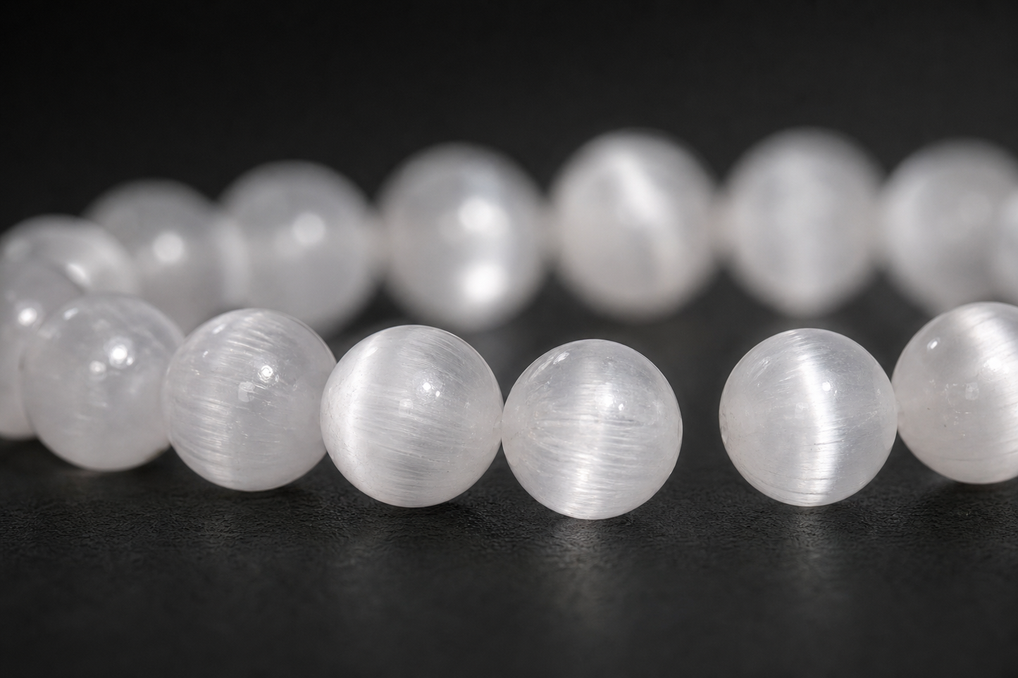 Selenite Bracelet – Purification, Peace, and Spiritual Clarity