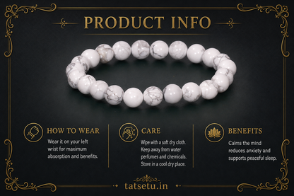 Howlite Bracelet – Calmness, Patience, and Stress Relief