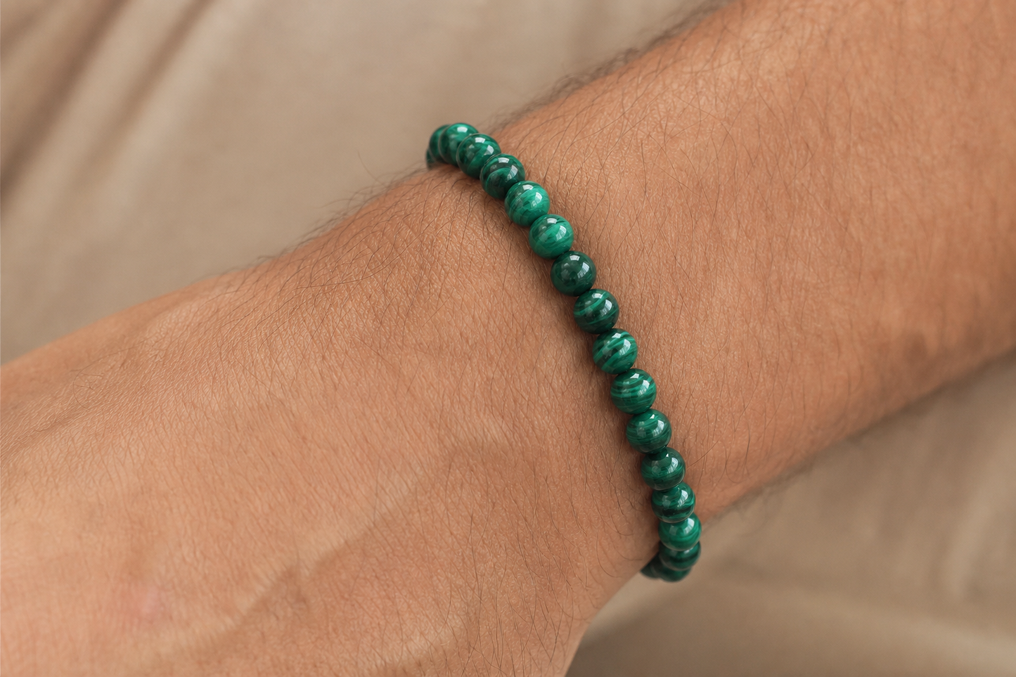 Malachite Bracelet – Transformation, Protection, and Emotional Healing
